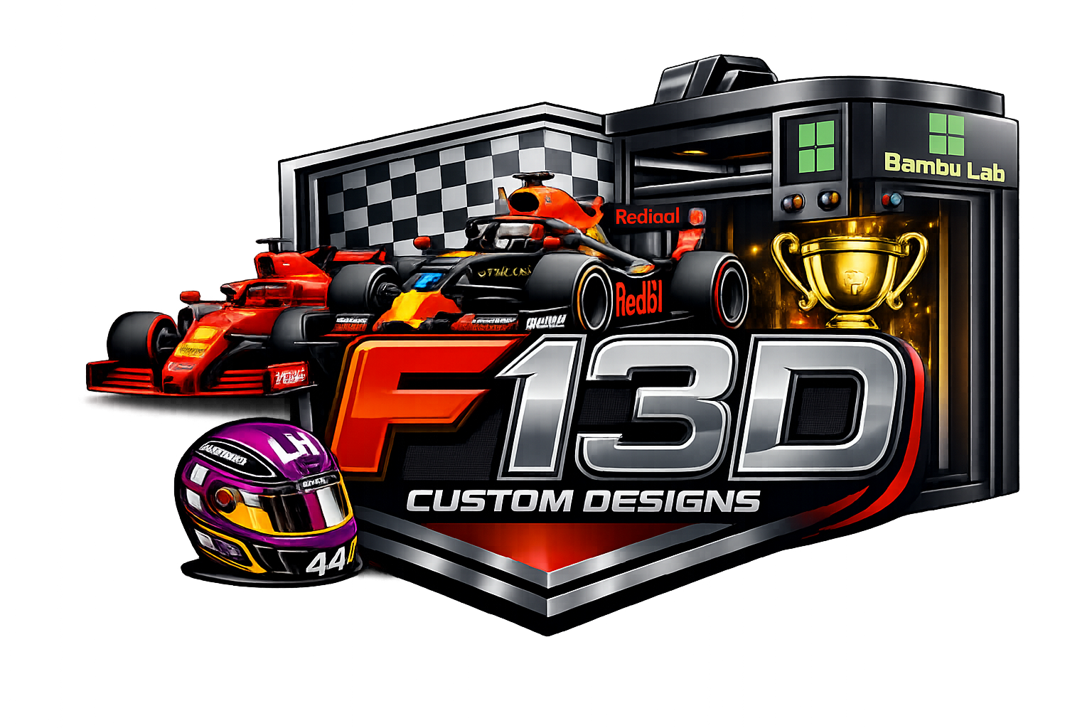 F13D Custom Designs Logo